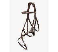 LeMieux Kudos Grackle Bridle - Soft Leather - Reins Sold Separately - Havana - XFull