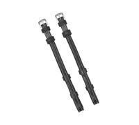 LeMieux Kudos Oiled Billet Cheek Pieces - Black/Silver - Full