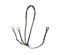LeMieux Kudos Running Martingale - Brown/Brass Pony