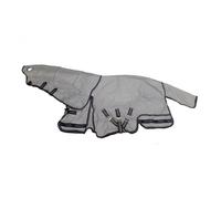 LeMieux Kudos Shower Pro Waterproof Fly Rug - Breathable Ripstop Fabric - AntiStatic - Full Neck - Grey - 6ft