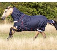 LeMieux Kudos Storm-Tek Lightweight Lite 50g Turnout Rug + Hood 4'9"-7'3" Navy