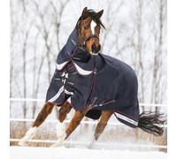 LeMieux Kudos Storm-Tek Mediumweight Medium 200g Turnout Rug + Hood 4'9-7'3 Navy