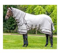LeMieux Kudos Sweet Itch Rug Stone - Turnout Fly Rug - Durable & Lightweight - Full Belly Coverage - Stone - 6ft