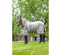 LeMieux Kudos Sweet Itch Rug Stone - Turnout Fly Rug - Durable & Lightweight - Full Belly Coverage - Stone - 7ft
