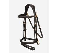 LeMieux Kudos Work Bridle Everyday Soft Padded Anatomical Easy Clips Black/Brown