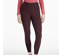 LeMieux Ladies Amy Brushed Breggings Damson - Burgundy - Size: UK12