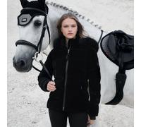 LeMieux Aspen Houndstooth Puffer Jacket | Water Resistant, Faux Fur, Lined