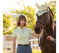 LeMieux Ladies Classique Short Sleeve Base Layer - Macaron - Womens Horse Riding Base Layer Tops - Yellow - Size: UK16