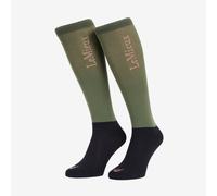 LeMieux Ladies Competition Socks 2 Pack - Rosemary - Green - Size: Large