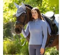 LeMieux Ladies Frances Quarter Zip Fleece - Powder Blue - Powder Blue - Size: UK8