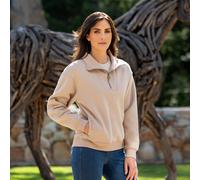 LeMieux Ladies Keira Sweat - Almond - Cream - Size: UK8
