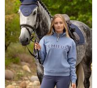 LeMieux Ladies Kelsie Quarter Neck Sweat - Powder Blue - Powder Blue - Size: UK10