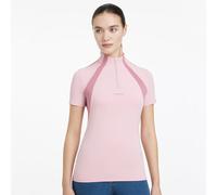 LeMieux Ladies Maria Mesh Short Sleeve Baselayer - Blossom - Womens Horse Riding Base Layer Tops - Blossom - Size: UK14