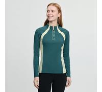 LeMieux Ladies Philippa Mesh Long Sleeve Base Layer - Jungle - Womens Horse Riding Base Layer Tops - Green - Size: UK12