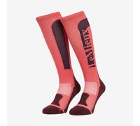 LeMieux Ladies Silicone Socks - Cranberry - Red - Size: Medium