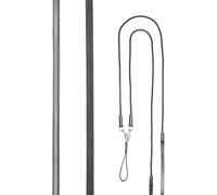 LeMieux Leather Draw Reins - Carefully Designed - Feature a Soft Rope - Black