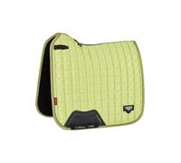 LeMieux Loire Classic Dressage Square in Kiwi - Woven Satin Fabric - Breathable & Soft - Bamboo Lining - Saddle Pads for Horses - Equestrian Riding Equipment and Accessories - Small