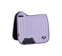 LeMieux Loire Classic Dressage Square in Wisteria - Woven Satin Fabric - Breathable & Soft - Bamboo Lining - Saddle Pads for Horses - Equestrian Riding Equipment and Accessories - Large
