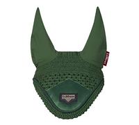 LeMieux Loire Fly Hood for Horses - Hunter Green - Stylish Hand Knitted Crotchet - Soft & Stretchy - Large