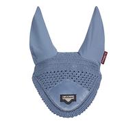LeMieux Loire Fly Hood for Horses - Ice Blue - Stylish Hand Knitted Crotchet - Soft & Stretchy - X-Large