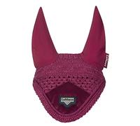 LeMieux Loire Fly Hood for Horses - Mulberry - Stylish Hand Knitted Crotchet - Soft & Stretchy - Large