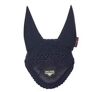 LeMieux Loire Fly Hood for Horses - Navy - Stylish Hand Knitted Crotchet - Soft & Stretchy - X-Large