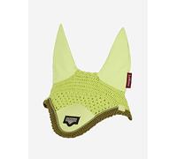 LeMieux Loire Fly Hood in Kiwi with Soft Lycra Ears - Close Knit Crochet - Comfortable Fit Equestrian Mask - Sport Horse Wear - Large