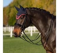 LeMieux Loire Fly Hood - Navy/Cranberry - Navy - Size: Medium