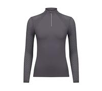 LeMieux Longsleeve Lazercut Womens Base Layer - Twilight Grey 16
