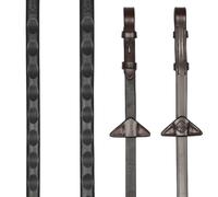 LeMieux Magna Grip Rubber Reins - Brown - Size: Pony