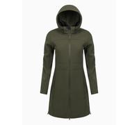 LeMieux Maisie Lightweight Riding Jacket in Forest - Waterproof - 2 Way Zip - Taped Seams - Coat with Side Vents & Removable Hood - UK 8
