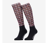 LeMieux Footsie Socks Llamas - Damson