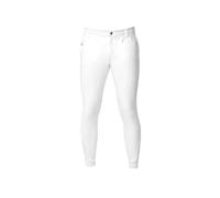 LeMieux Men’s Elite Classic Pleated Jodhpurs for Men - Equestrian Riding Breeches for Men - Full Seat Horseback Riding Gear (White/34 Inch)