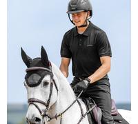 LeMieux Mens Classique Polo Shirt - Soft and Comfortable - Classic Flattering fit - Black - Medium