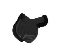LeMieux Merino+ Half Lined Close Contact Numnah - Black/Black Large