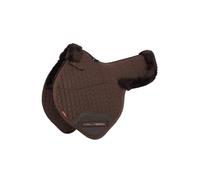 LeMieux Merino+ Half Lined Close Contact Numnah - Brown/Brown Medium