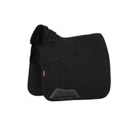 LeMieux Merino+ Half Lined Suede Dressage Square - Black/Black Large