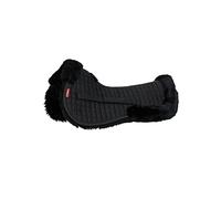 LeMieux Merino+ Half Saddle Pad - English Saddle Pads for Horses - Equestrian Riding Equipment and Accessories (Black - Small)
