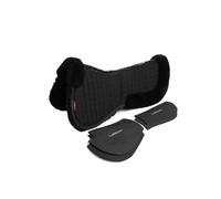 LeMieux Merino+ ProSorb 2 Pocket Half Pad - Black/Black Large