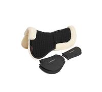 LeMieux Merino+ ProSorb 2 Pocket Half Pad - Black/Natural Large