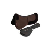LeMieux Merino+ ProSorb 2 Pocket Half Pad - Brown/Brown Medium