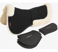 LeMieux Merino+ ProSorb 2 Pocket Half Pad Spine Free Wool Foam Correction Riser