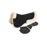 LeMieux Merino+ ProSorb 3 Pocket Half Pad - Black/Natural Medium