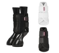 LeMieux Mesh Brushing Boots - Pair of Tough & Durable Boots - Fits Front or Back - Black - Small