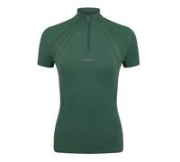 LeMieux Mia Mesh Short Sleeve Base Layer - Womens Equestrian Horse Riding Top - Hunter Green - UK6