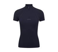 LeMieux Mia Mesh Short Sleeve Base Layer - Womens Equestrian Horse Riding Top - Navy - UK18