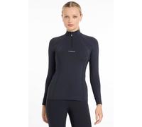LeMieux Mia Mesh Long Sleeve Base Layer - Slim Fit - Sweat Wicking Breathable Fabric - 50+ UV Protection - Navy - UK 14