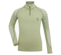 LeMieux Mini Base Layer - Ombre Cascading Star Printed Sleeves - Sweat Wicking Fabric - 360 Stretch - Comfort & Freedom - 50+ UV Protection - Fern - 9-10 Years
