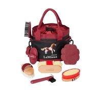 LeMieux Mini Childrens Grooming Set - Everything Little Equestrians Need - Help keep Your Pony in Tip-Top Condition - Complete Set Perfect for On The Go - Suitable for Real Horses and Ponies - Red