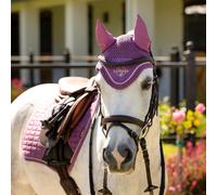LeMieux Mini Classic Fly Hood - Mallow - Dark Pink - Size: Small